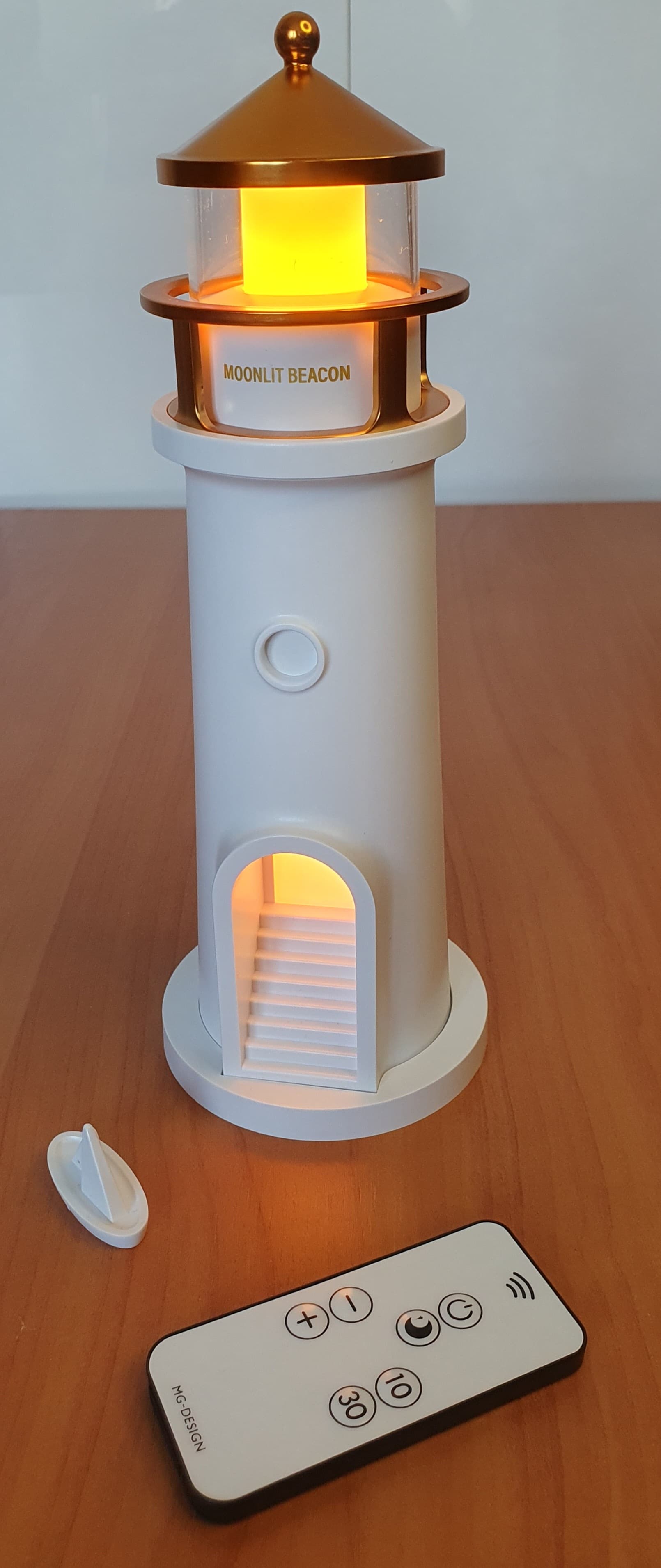 Lampka nocna Latarnia morska z projekcją księżyca