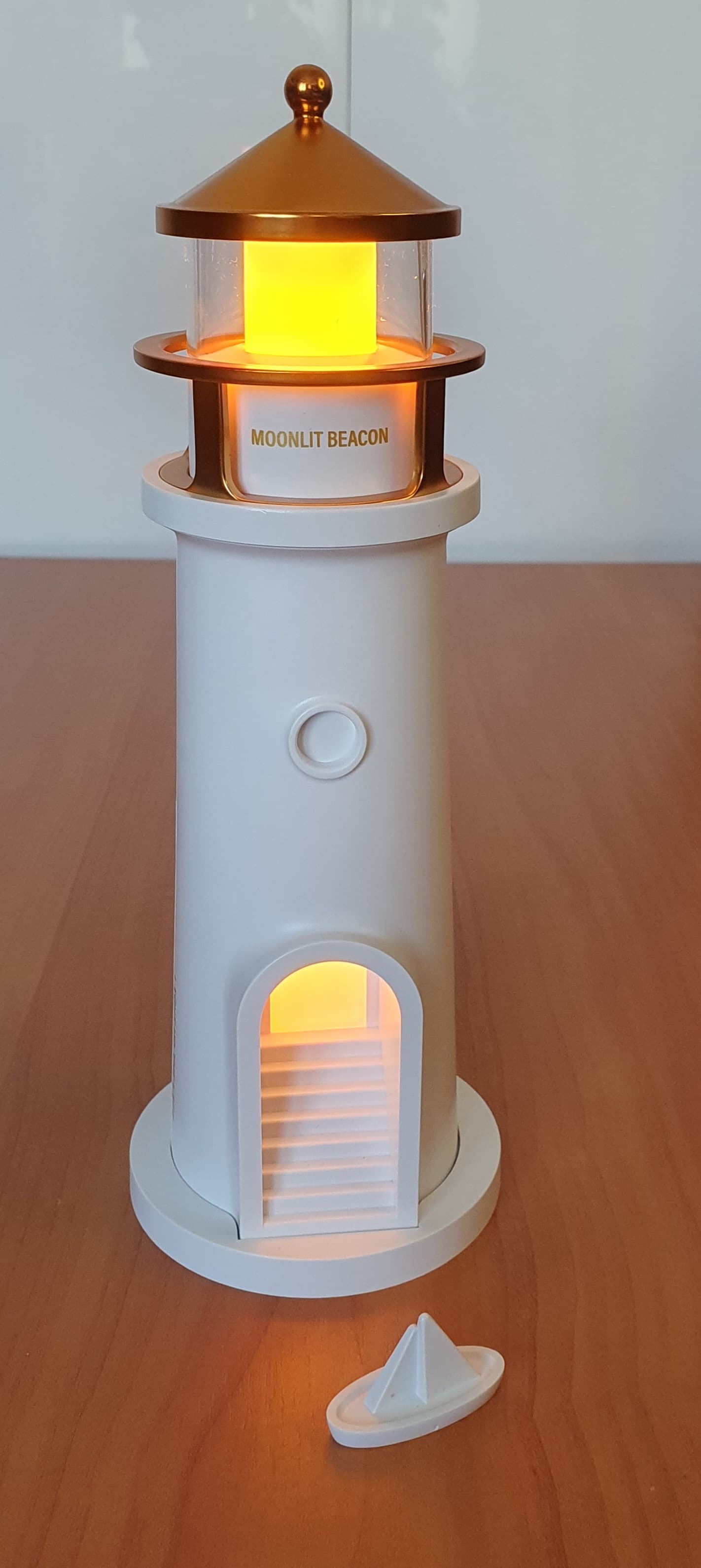 Lampka nocna Latarnia morska z projekcją księżyca